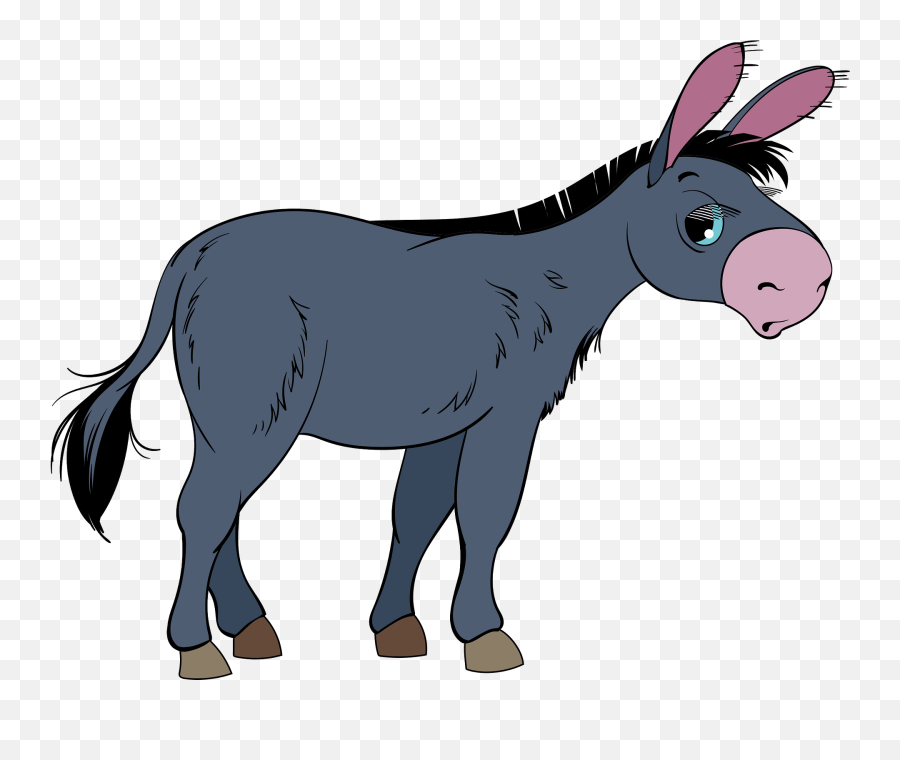 Donkey Clipart - Animal Figure Emoji,Donkey Clipart