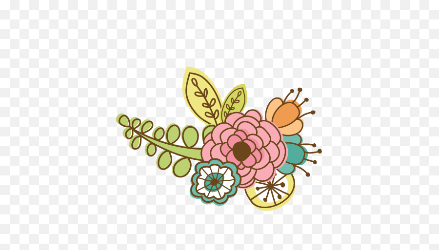 Download Flowers Svg Cutting Files - Doodle Clip Art Png Png Emoji,Ribbon Cutting Clipart