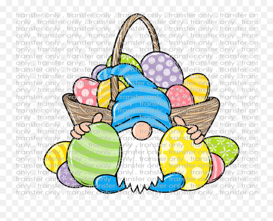 Easter Bunny Basket - Waterslide Sublimation Transfers Emoji,Easter Egg Basket Clipart