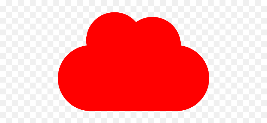 Red Cloud 5 Icon - Free Red Cloud Icons Emoji,Cloud Emoji Transparent