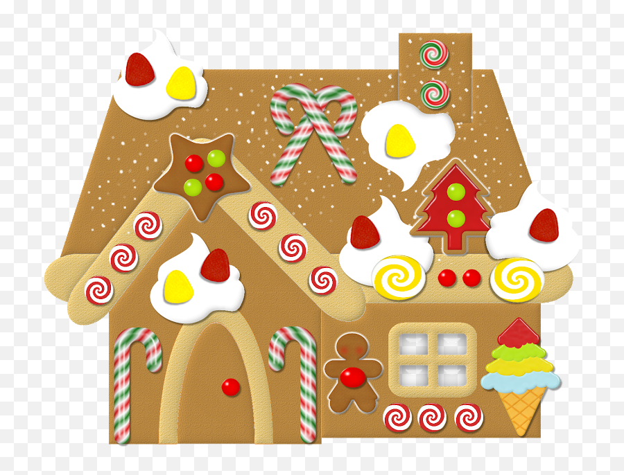 Gingerbread House - For Holiday Emoji,Gingerbread House Clipart