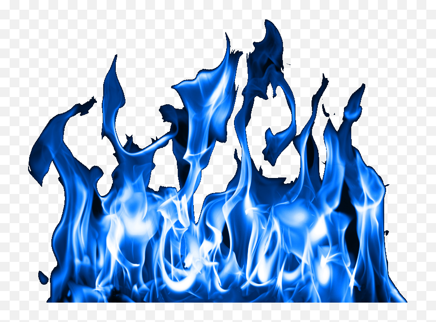 Blue Fire Png Clipart - Transparent Blue Flames Background Emoji,Fire Transparent