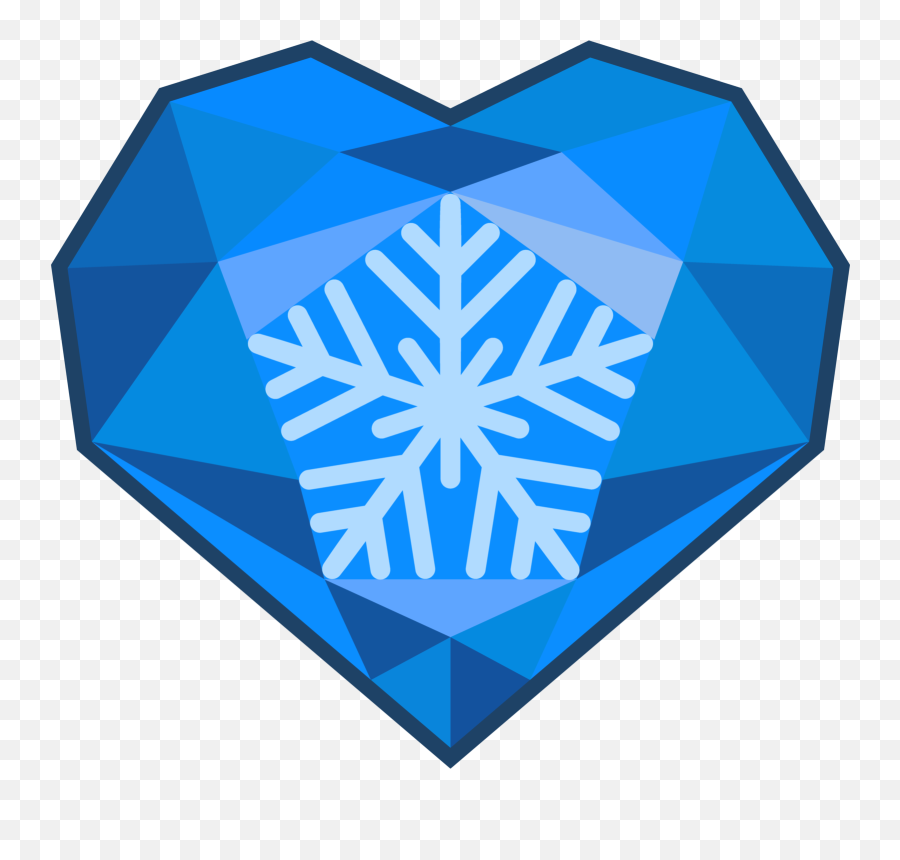 Download Hd Crystal Clipart Electric Blue - Mlp Snowflake My Little Pony Ice Cutie Mark Emoji,Crystal Clipart