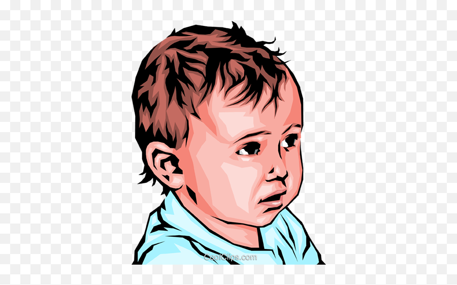 Download Baby Boy Royalty Free Vector Clip Art Illustration - Boy Looking To The Side Clip Art Emoji,Boss Baby Clipart