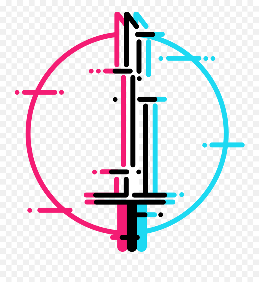 Glitch Sword By Coryclubb On Dribbble - Transparent Circle Glitch Png Emoji,Glitch Transparent