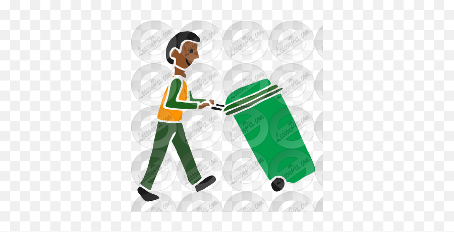 Sanitation Worker Stencil For Classroom Therapy Use - Paint Roller Emoji,Worker Clipart