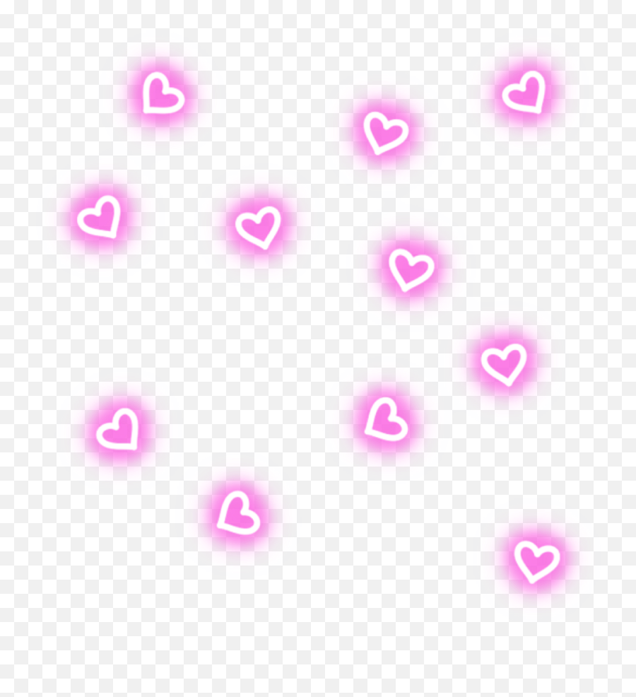 1024 X 1024 5 0 - Pink Neon Lights Png Clipart Full Size Kawaii Hearts Png Emoji,Neon Sign Png