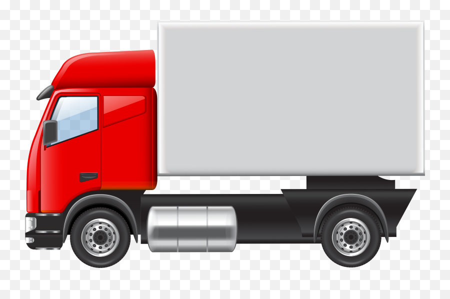Truck Clipart Transparent Background - Transparent Background Truck Cartoon Png Emoji,Truck Transparent Background