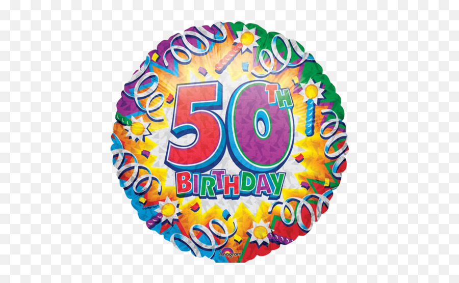 18 Birthday Explosion 60th Prismatic Foil Balloon - 50th Birthday Balloon Emoji,60th Birthday Clipart