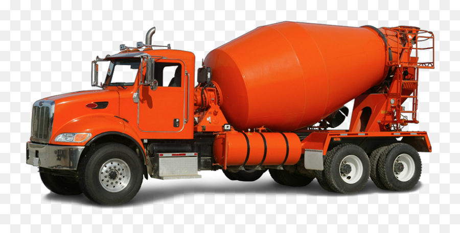 Pin By On Concrete Mixer - Red Orange Cement Truck Emoji,Big Rig Clipart