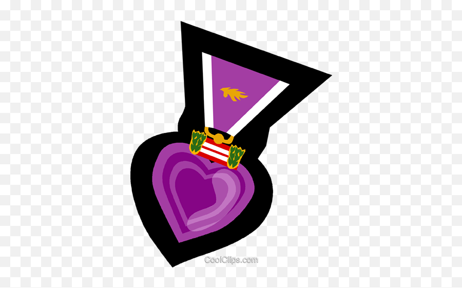 Purple Heart War Medal Royalty Free Emoji,Purple Heart Clipart