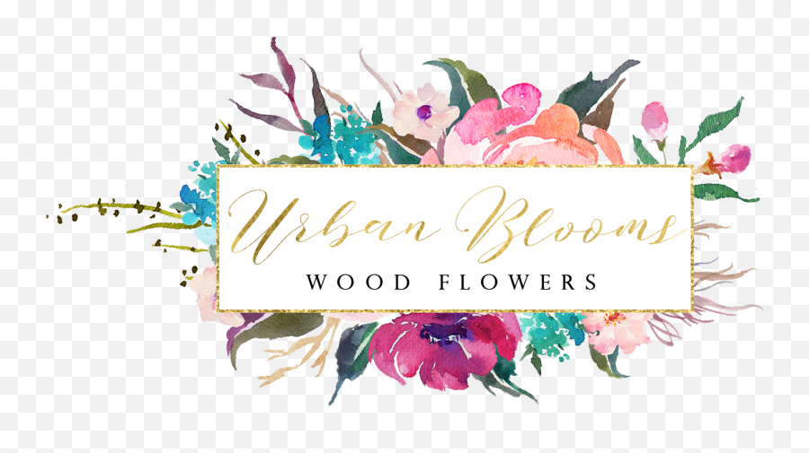 Home Urban Blooms Wood Flowers Emoji,Flowers Logo