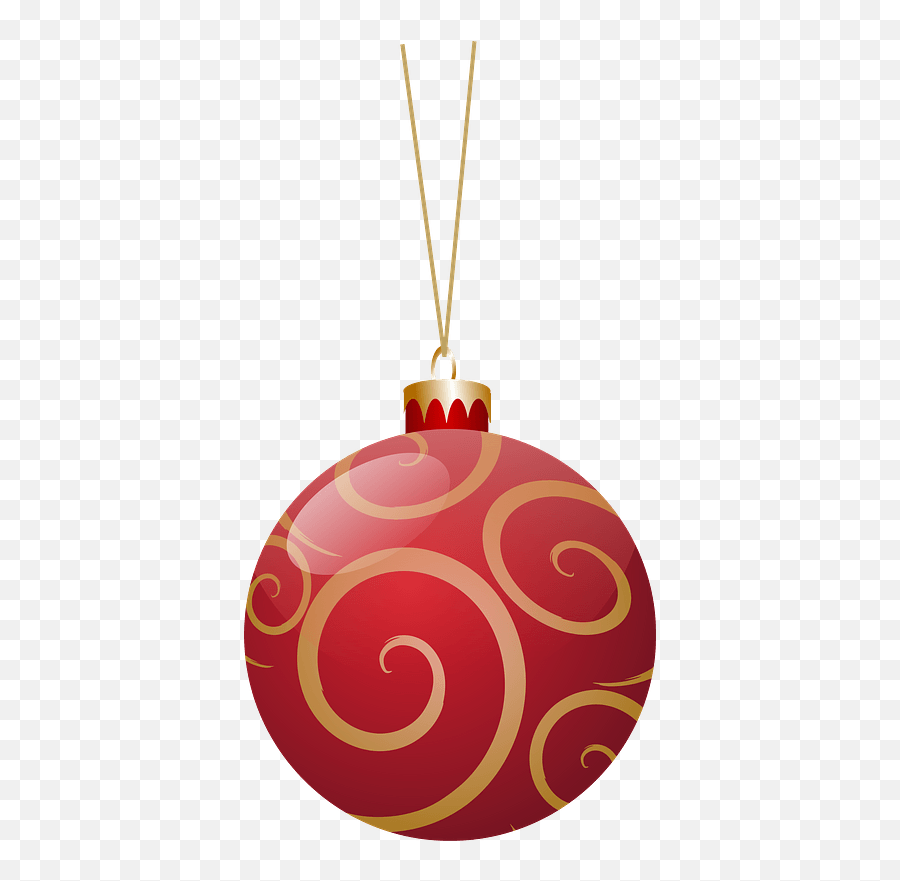 Gold Christmas Tree Ornament Clipart - Christmas Tree Ordimants Transparent Emoji,Ornament Clipart