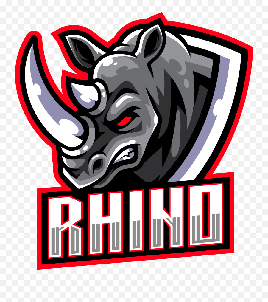 Rhino Esports Gaming Clan Mascot Logo U2013 Graphicsfamily - Rhino Head Logo Emoji,Clan Logo