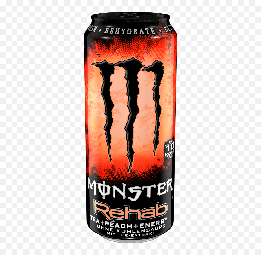 Monster Rehab Flavors Brewed Tea And Energy Rehydrate Emoji,Monster Energy Logo Png