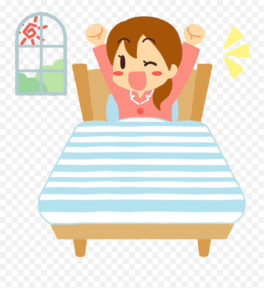 Woman Is Waking Up Clipart - Furniture Style Emoji,Wake Up Clipart
