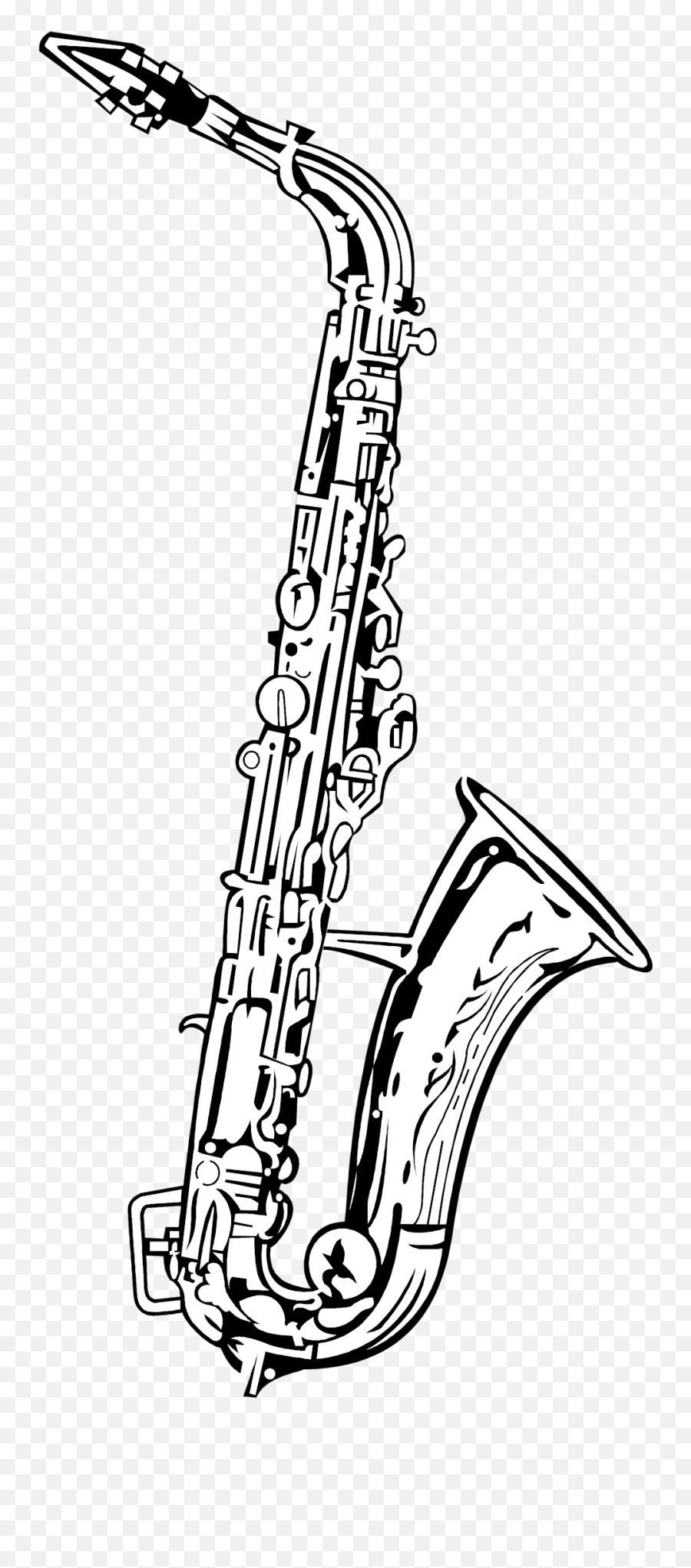 Saxophone Clipart No Background - Transparent Background Saxophone Clip Art Emoji,Saxophone Clipart