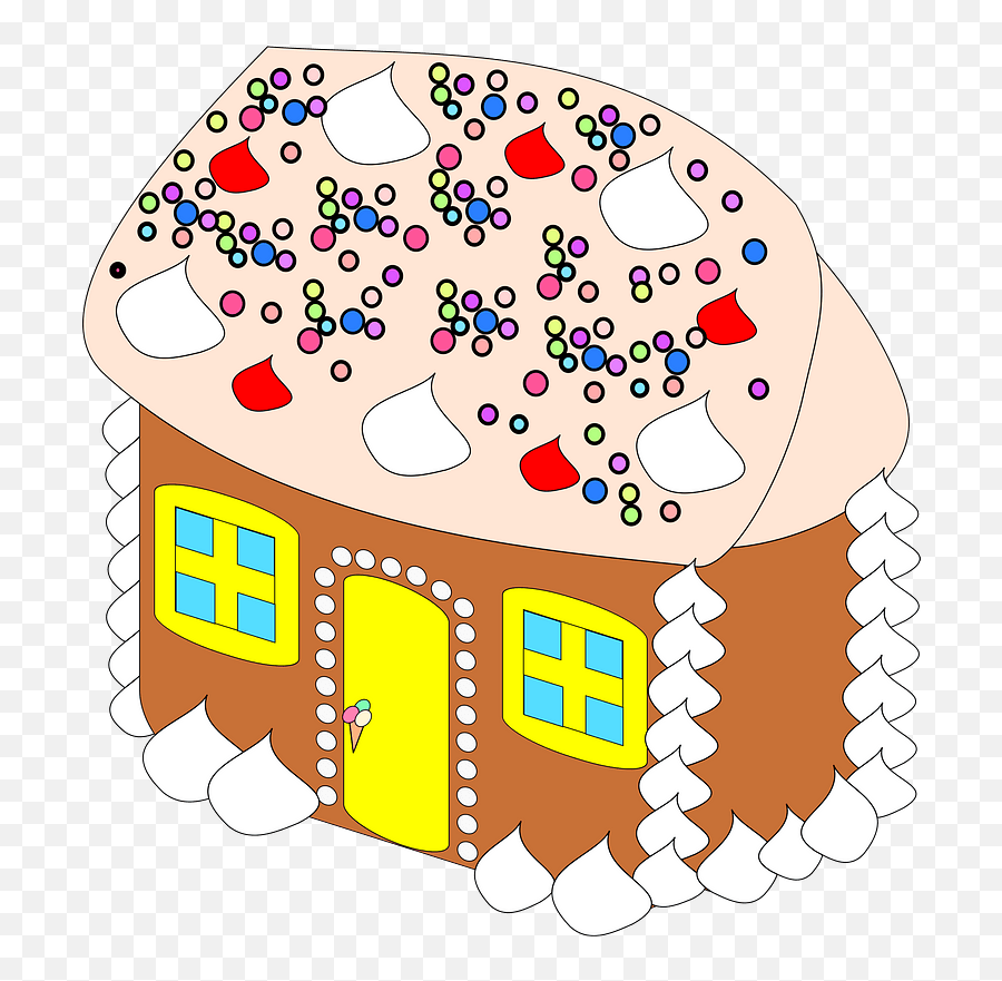 Gingerbread House Clipart - Hänsel Und Gretel Bastelideen Emoji,Gingerbread House Clipart