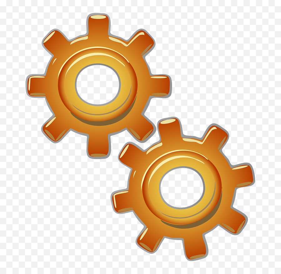 Gears Motion Motor Engine Clip Art Free Vector 4vector - Engines Clipart Emoji,Free Vector Clipart