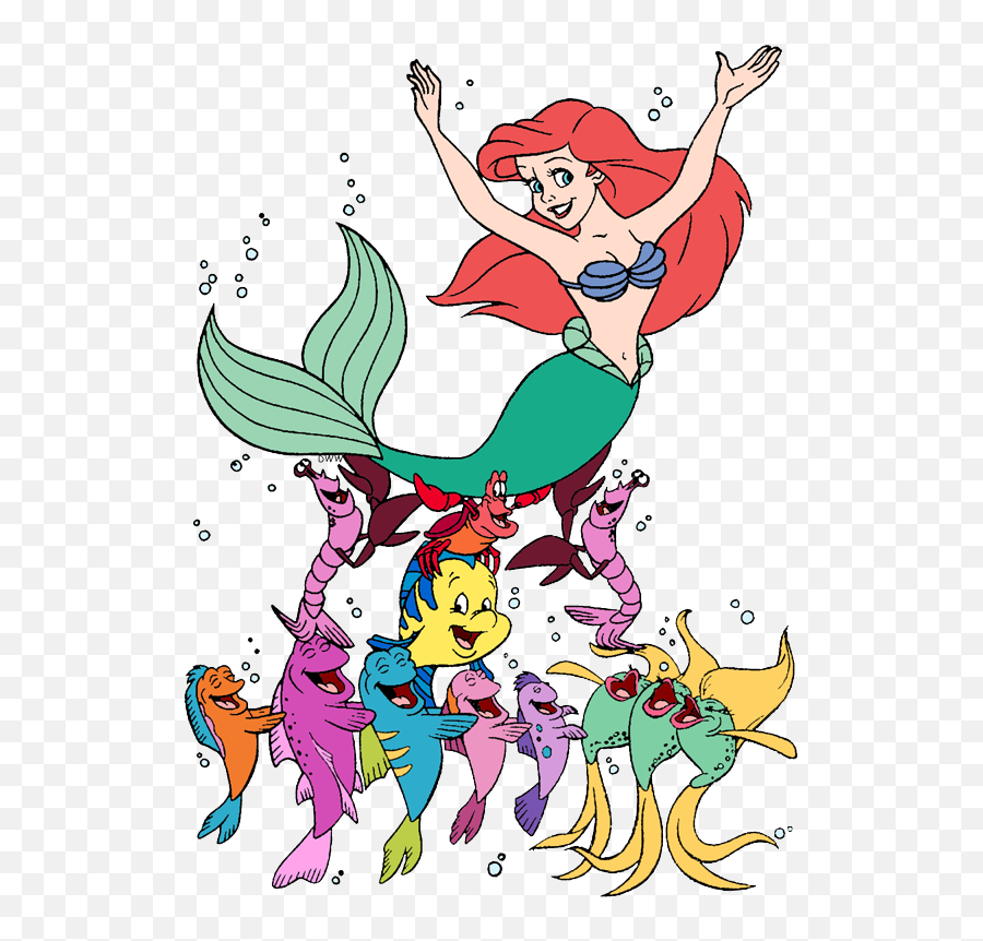 Ariel And Friends Clip Art - Fictional Character Emoji,Under The Sea Clipart