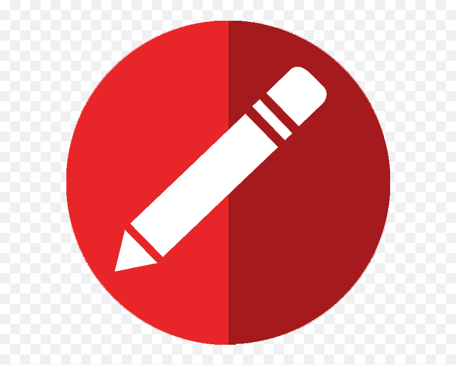 Red Pencil Icon - Png Pencil Red Icon Emoji,Pencil Logo