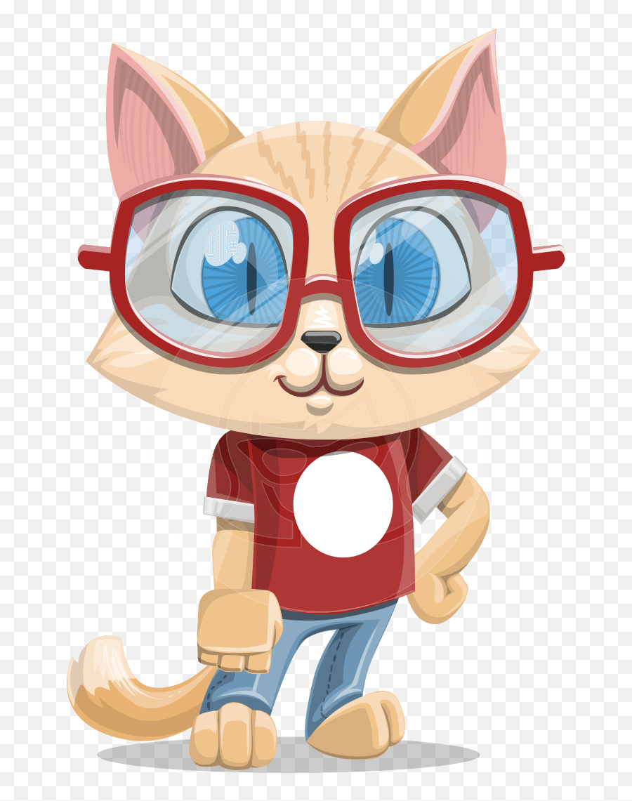 Svg Transparent Library Action Clipart Cute - Character Cat Cute Office Cartoon Characters Emoji,Action Clipart