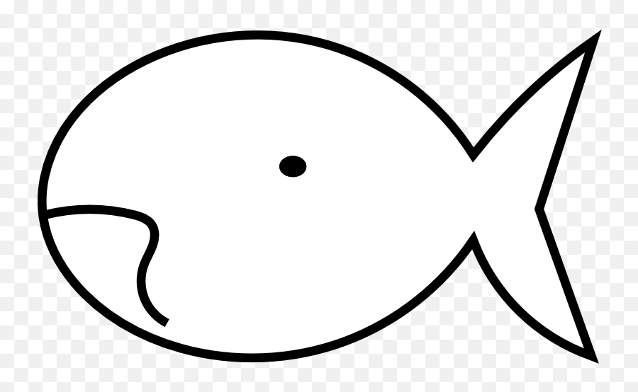 Goldfish Black White Line Art Coloring - Dot Emoji,Goldfish Clipart Black And White