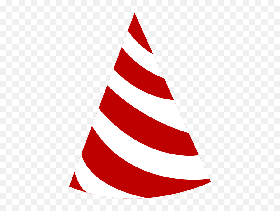 Red And White Hat Clip Art At Clker - Party Hat Red Png Emoji,White Hat Png