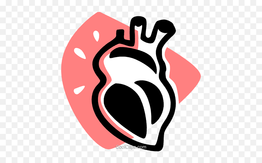 Download Human Heart Royalty Free Vector Clip Art - Anatomic Heart Vector Png Emoji,Royalty Free Clipart