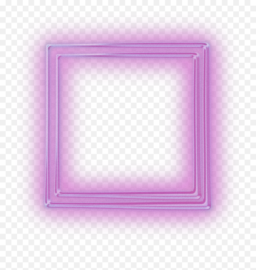 Download Neon Square Squares Kare Frame Emoji,Neon Border Png