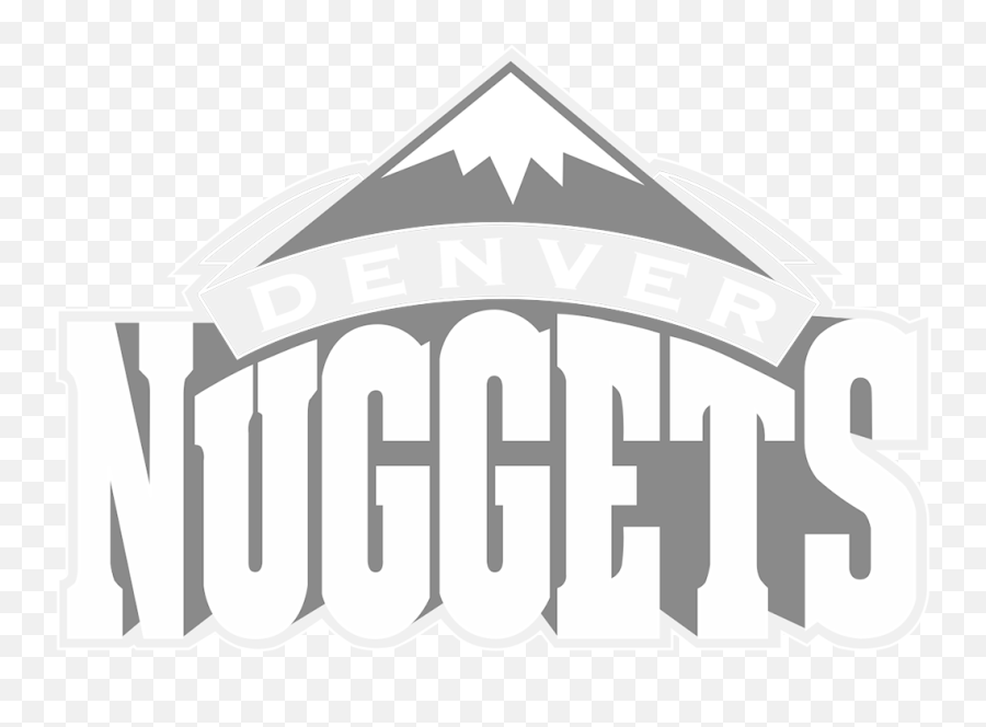 Download Denver Nuggets White Logo - Nba Teams Logos Denver Emoji,Denver Nuggets Logo