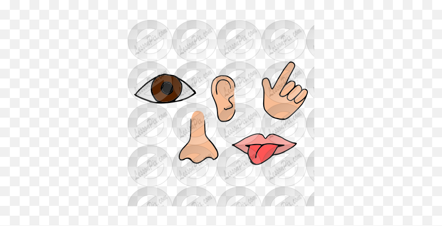 Senses Picture For Classroom Therapy Use - Great Senses Emoji,Body Language Clipart