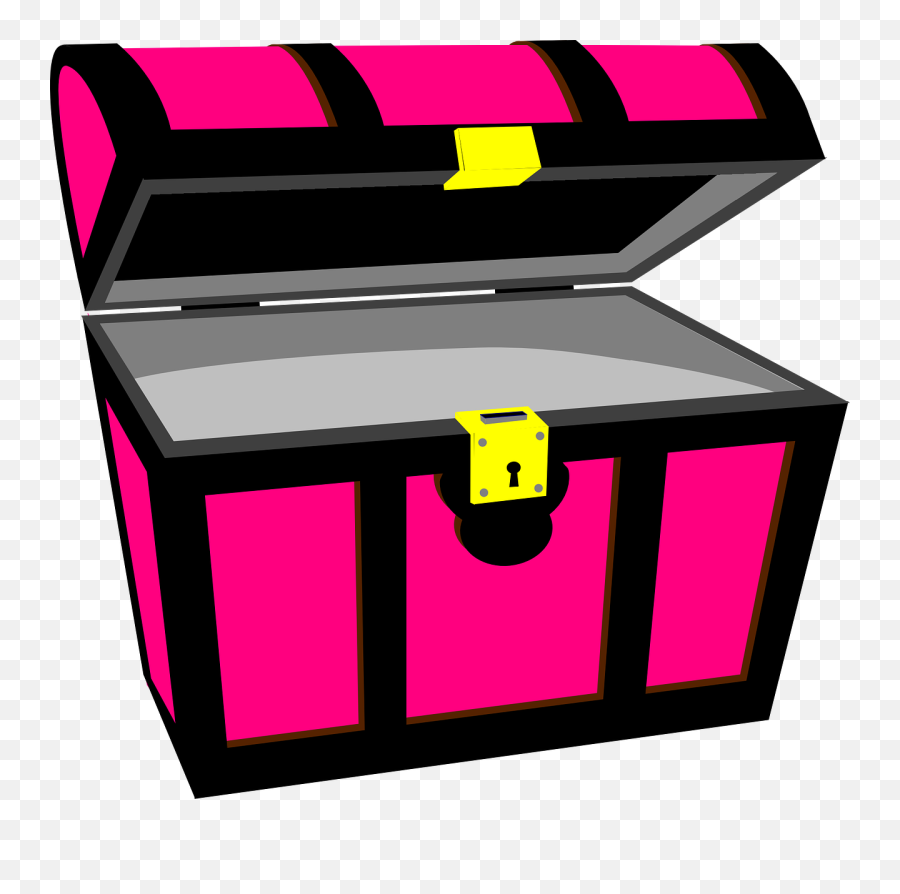 Pirate Treasure Chest Rich Open Pink - Pink Treasure Chest Png Emoji,Treasure Chest Clipart