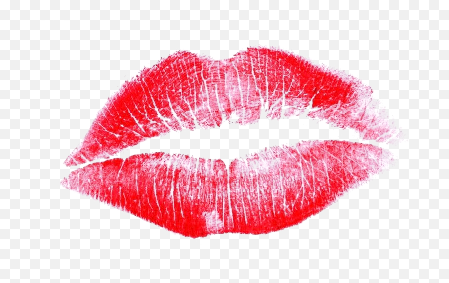 Download Red Lipstick Kiss Drawing Free - Transparent Background Red Lips Png Emoji,Lipstick Clipart