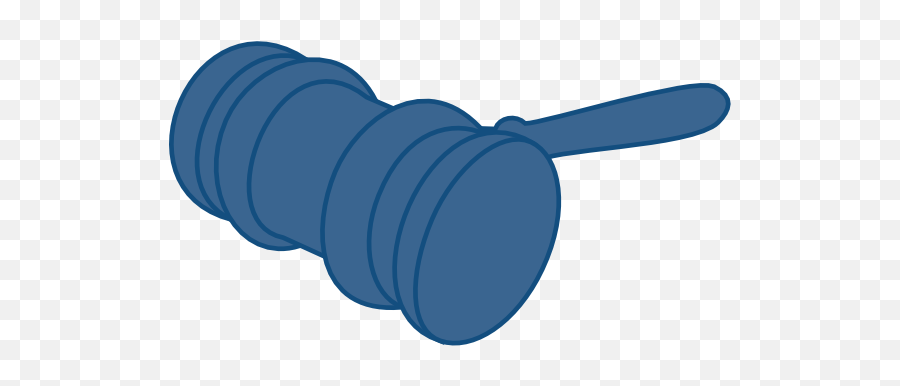 Hammer Judge Blue Clip Art At Clkercom - Vector Clip Art Solid Emoji,Judge Clipart