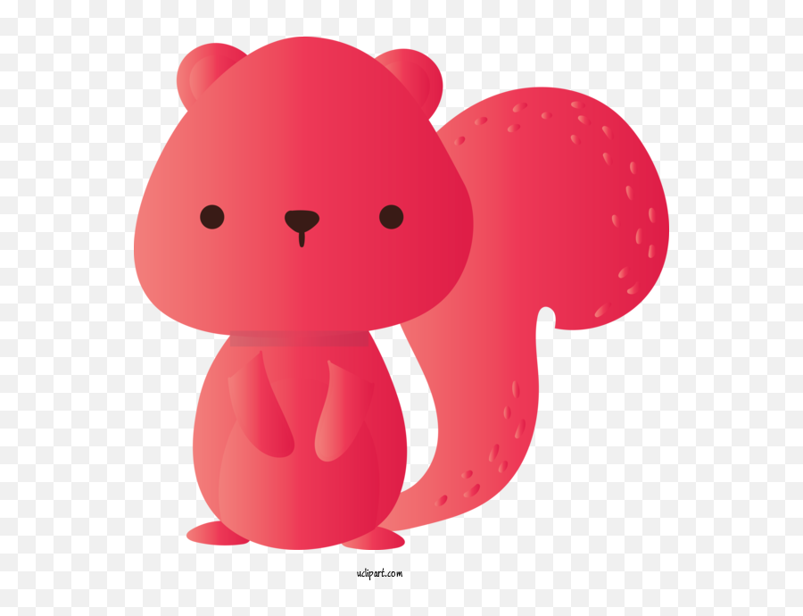 Animals Cartoon Pink Squirrel For - Soft Emoji,Squirrel Clipart