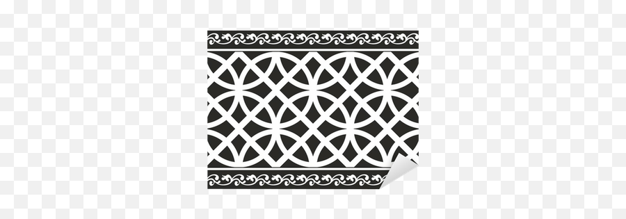 Seamless Black - Andwhite Gothic Floral Vector Texture Border Sticker U2022 Pixers We Live To Change Border Sticker Black And White Emoji,Gothic Border Png