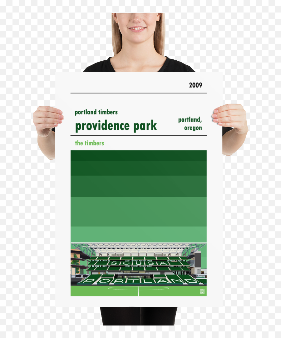 Retro Look Providence Park Portland Timbers With Green Sky Print - Printable Spanish Verb Conjugation Chart Pdf Emoji,Portland Timbers Logo