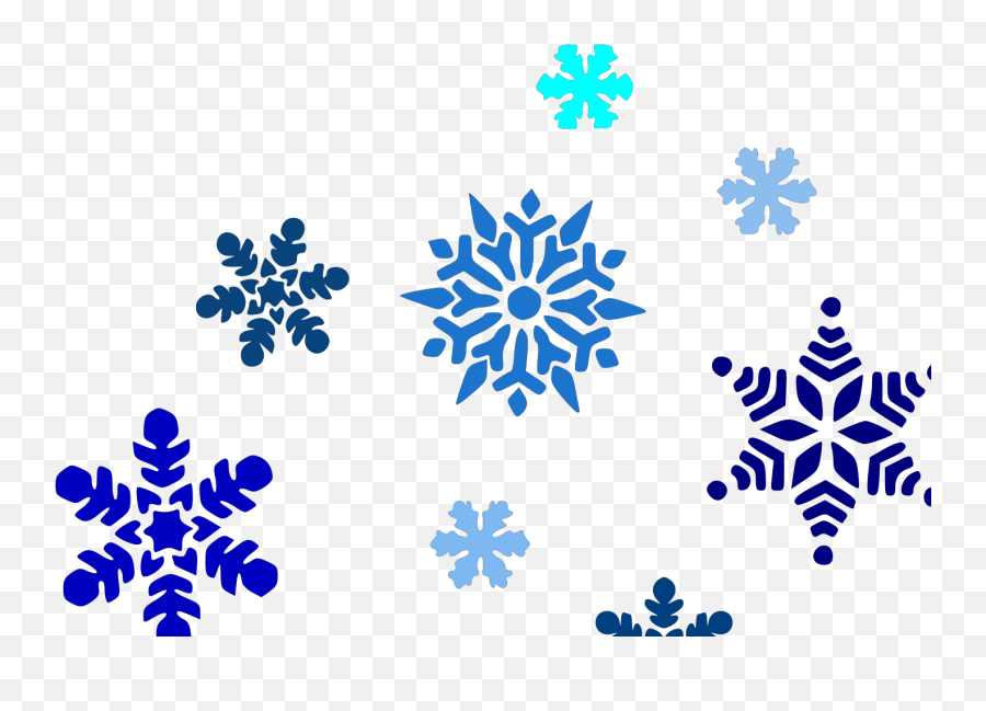 Falling Snowflakes Clipart Black And White - Png Download Png Pattern Background Snowflakes Emoji,Snowflake Clipart