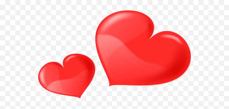 2 Hearts - Hearts Clipart No Background Transparent 2 Hearts Clipart Emoji,Heart Clipart