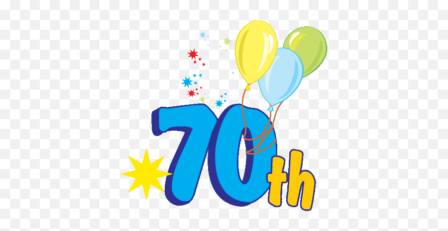 Modern U0026 Traditional 70th Wedding Anniversary Gifts For - 70th Birthday Clipart Emoji,60th Birthday Clipart