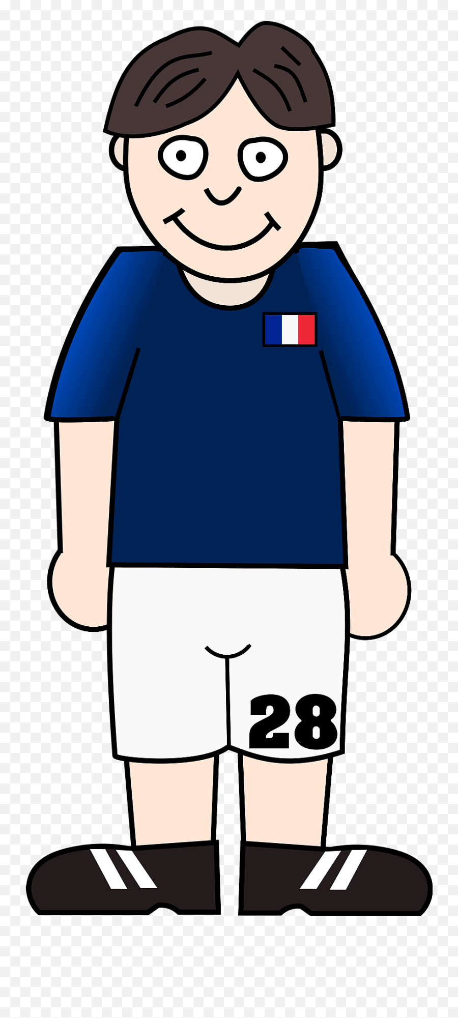 Soccer France Clipart - Soccer Player Clipart Emoji,France Clipart