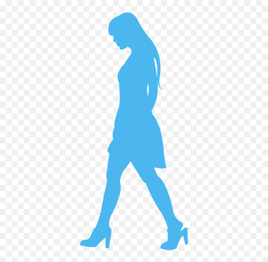 Woman Walking Silhouette - Free Vector Silhouettes Creazilla Emoji,Person Walking Silhouette Png