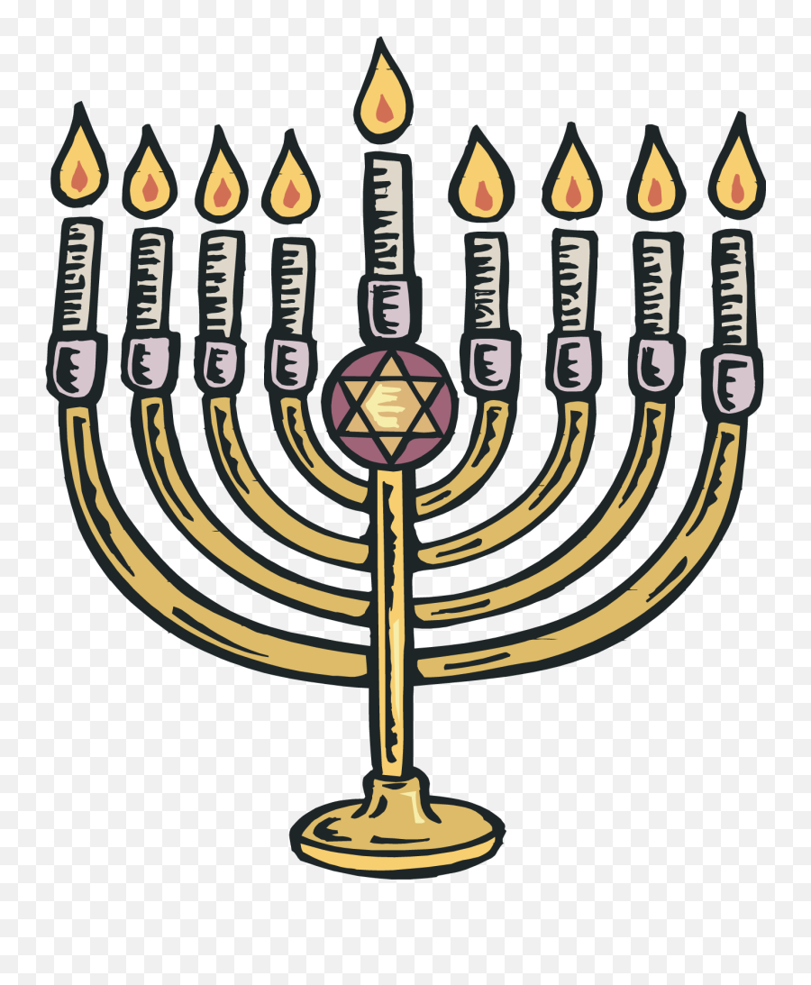 Free Jewish Menorah Cliparts Download - Menorah Hanukkah Clipart Emoji,Menorah Clipart