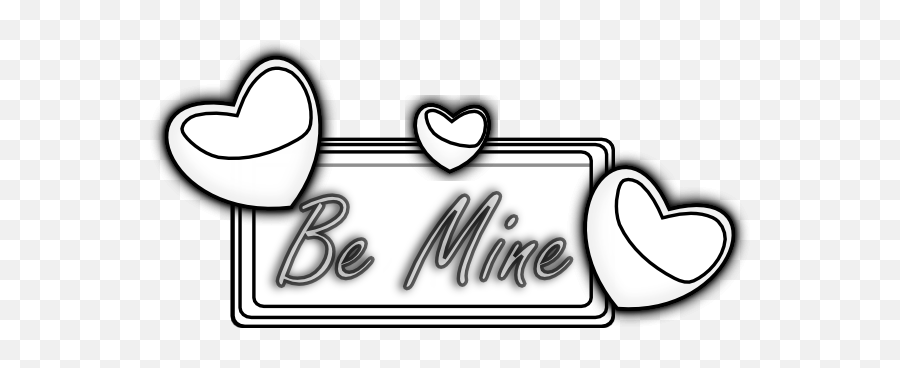 Be Mine Outline Clip Art At Clkercom - Vector Clip Art Emoji,Mine Clipart