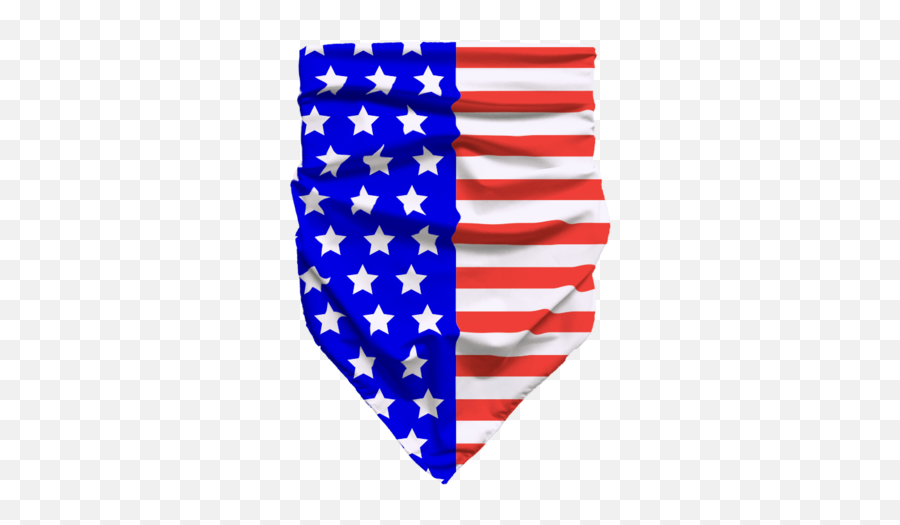 American Flag Bandana - American Flag Bandana Transparent Background Emoji,American Flag Transparent