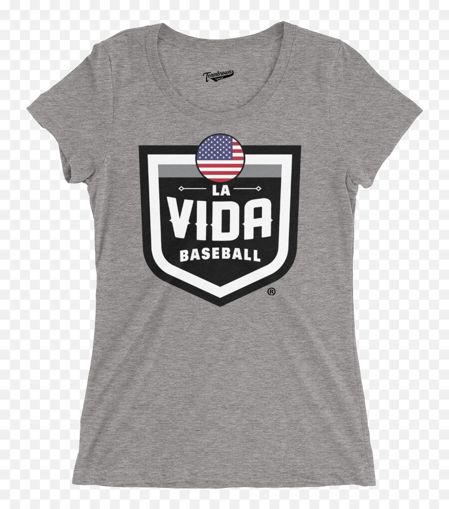 Usa La Vida Baseball Country Crest Womenu0027s T - Shirt Teambrownapparel Emoji,Usa Baseball Logo