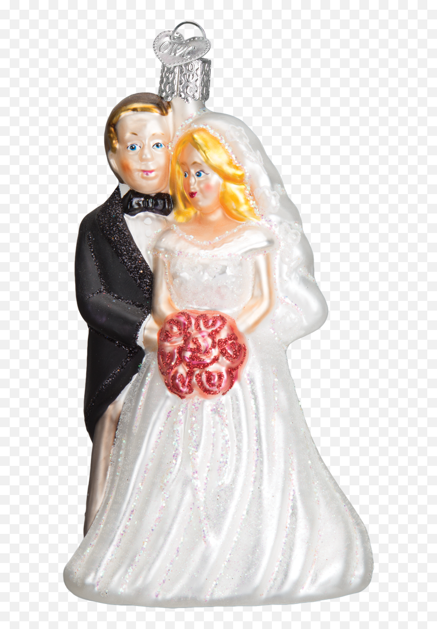 Bridal Couple Glass Ornament 5 18 Emoji,Wedding Veil Png