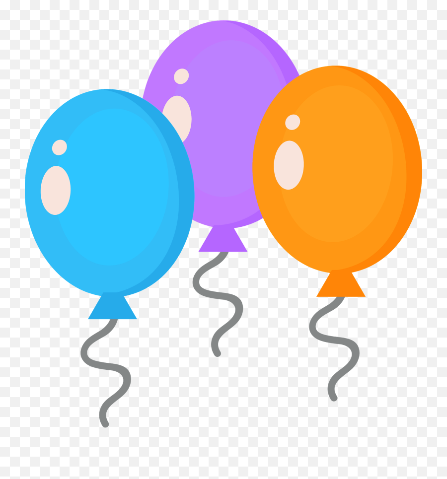 Birthday Balloons Clipart - Birthday Balloon Clipart Emoji,Balloons Clipart