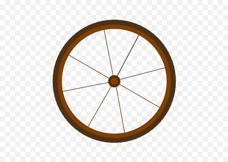 Wagon Wheel Clip Art At Clker - Bicycle Wheel Rim Emoji,Wagon Clipart